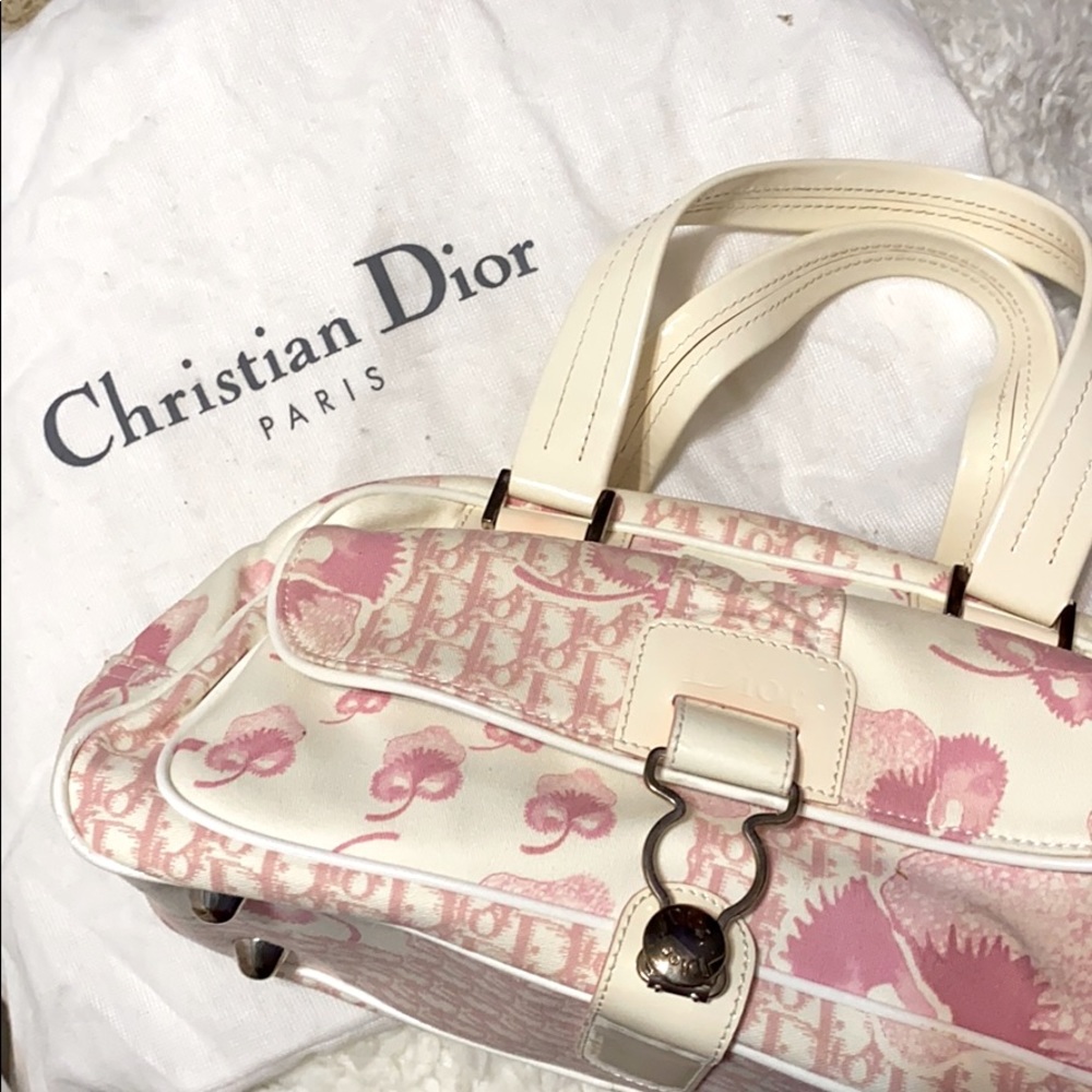 Vintage Christian Dior Pink Cherry Blossom Bag